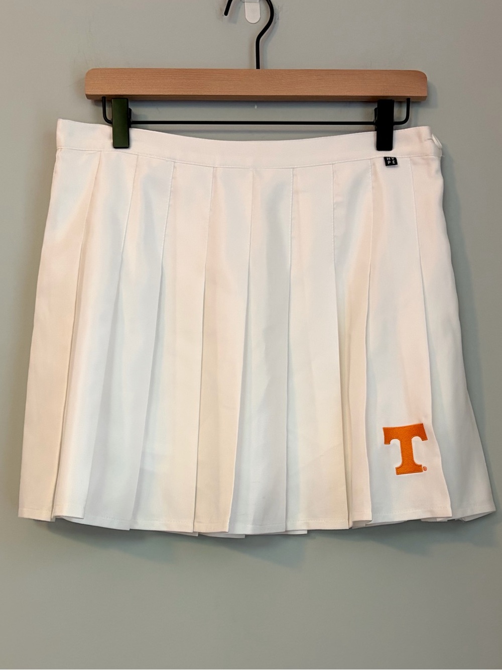 Hype & Vice University of Tennessee Volunteers White Pleated Skort Large Vols
